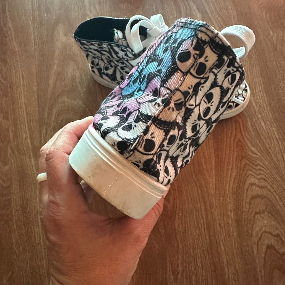 Disney Nightmare Before Christmas Jack Skeleton High Top Sneakers Size 8 - Picture 8 of 12